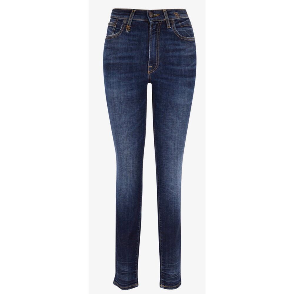 R13 Made in Italy Howell Indigo High-Rise Skinny Jean NWT Size 24